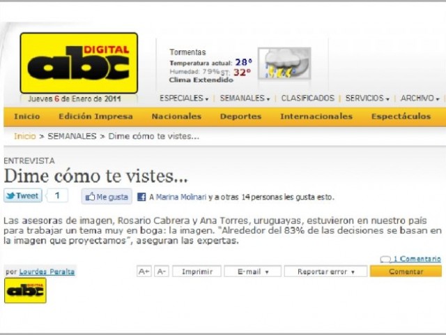 Periódico ABC - Paraguay - Diciembre 2010